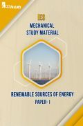IES Mechanical Study Material Paper-I Renewable Sources of Energy